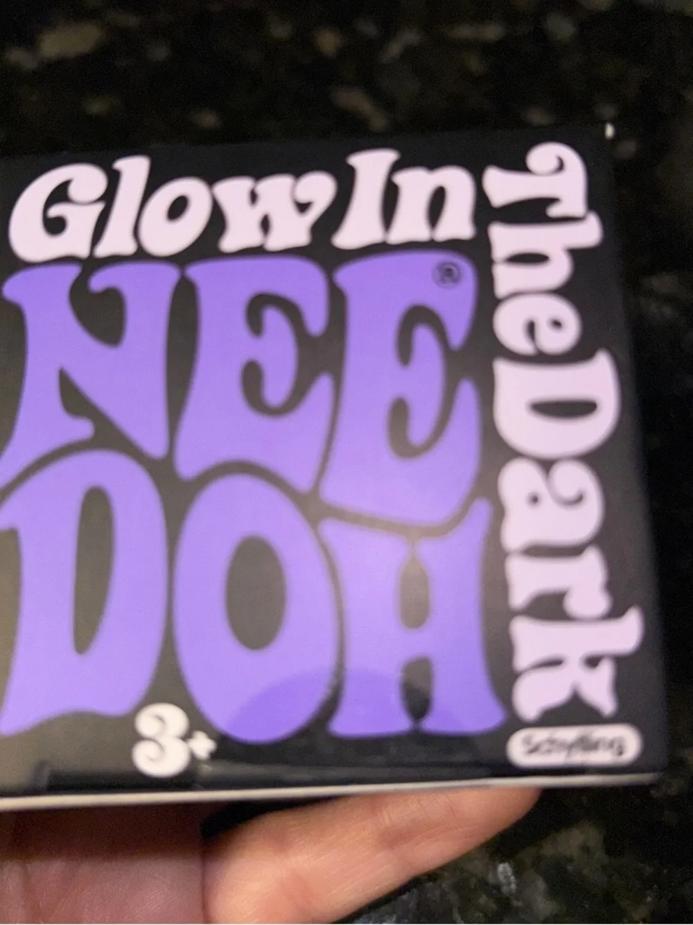 Schylling NeeDoh Glow in the Dark stress ball-Purple